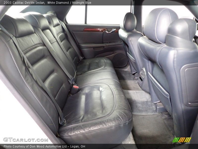 White Diamond / Midnight Blue 2003 Cadillac DeVille Sedan