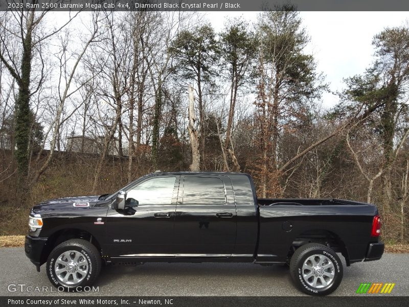  2023 2500 Laramie Mega Cab 4x4 Diamond Black Crystal Pearl