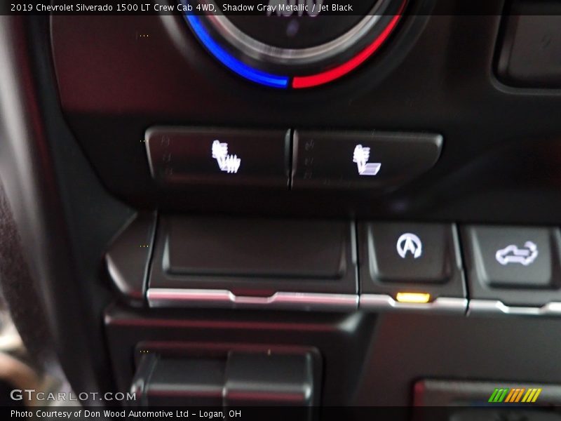 Shadow Gray Metallic / Jet Black 2019 Chevrolet Silverado 1500 LT Crew Cab 4WD