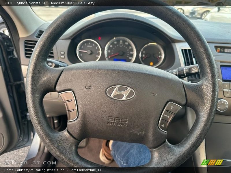 Medium Silver Blue / Gray 2010 Hyundai Sonata GLS