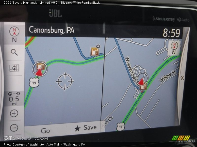 Blizzard White Pearl / Black 2021 Toyota Highlander Limited AWD