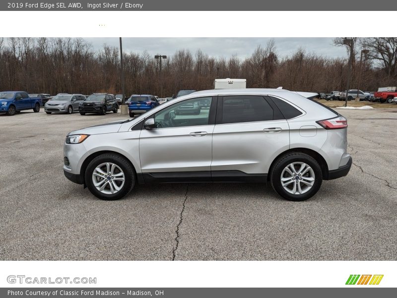 Ingot Silver / Ebony 2019 Ford Edge SEL AWD