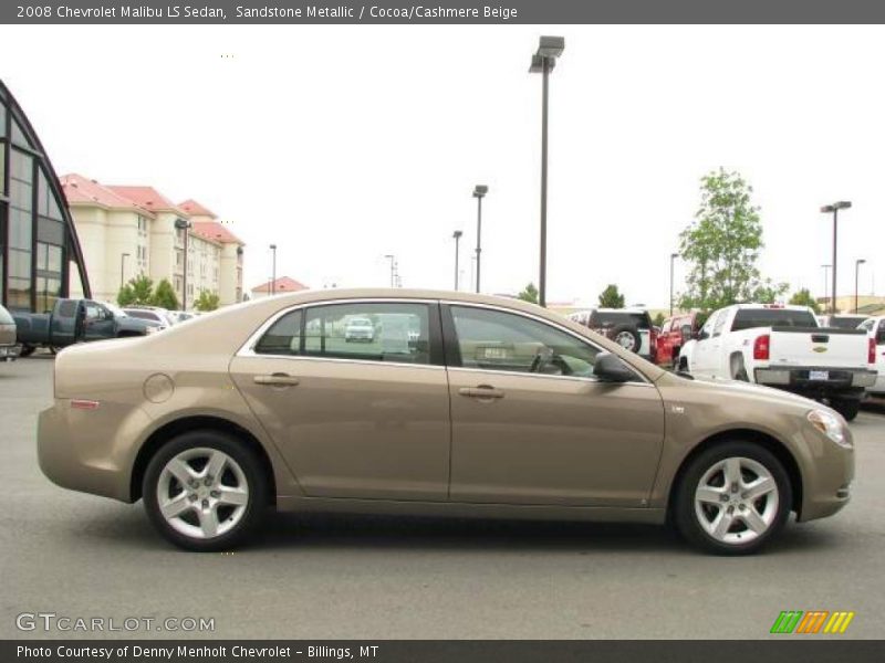 Sandstone Metallic / Cocoa/Cashmere Beige 2008 Chevrolet Malibu LS Sedan