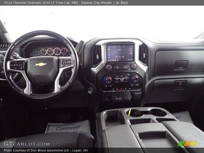 Shadow Gray Metallic / Jet Black 2019 Chevrolet Silverado 1500 LT Crew Cab 4WD