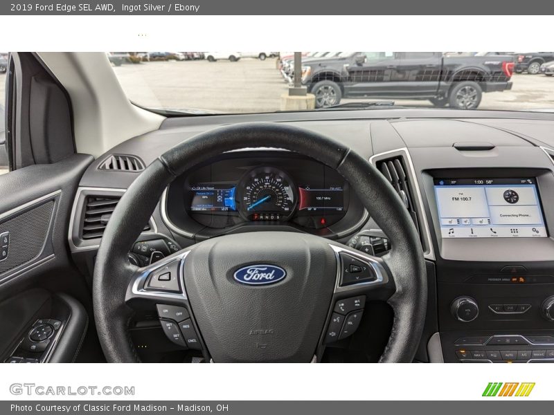 Ingot Silver / Ebony 2019 Ford Edge SEL AWD