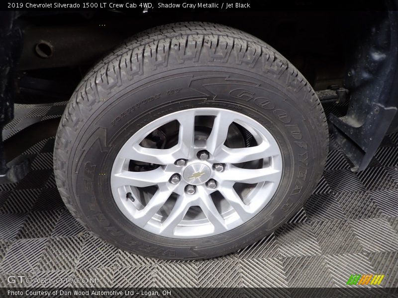 Shadow Gray Metallic / Jet Black 2019 Chevrolet Silverado 1500 LT Crew Cab 4WD