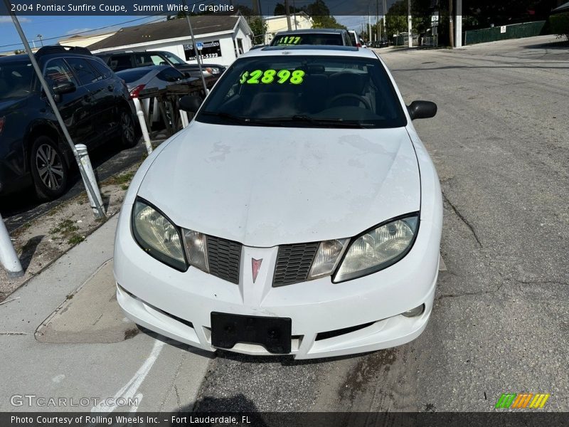 Summit White / Graphite 2004 Pontiac Sunfire Coupe