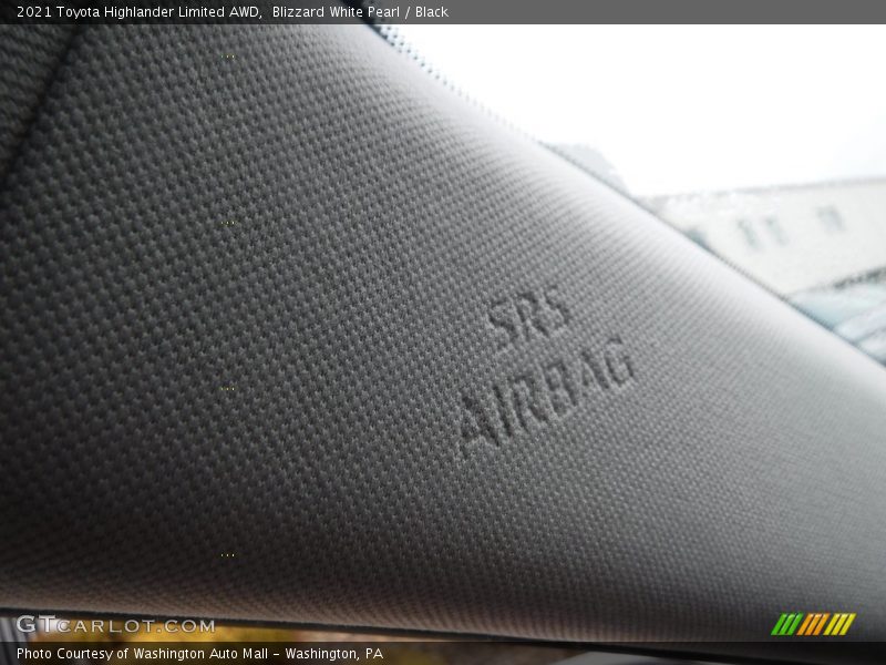 Blizzard White Pearl / Black 2021 Toyota Highlander Limited AWD