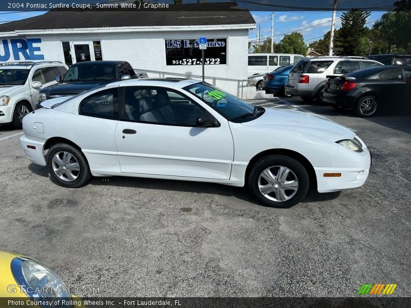 Summit White / Graphite 2004 Pontiac Sunfire Coupe