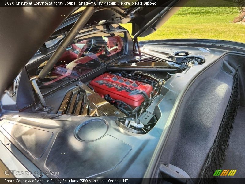 Shadow Gray Metallic / Morello Red Dipped 2020 Chevrolet Corvette Stingray Coupe