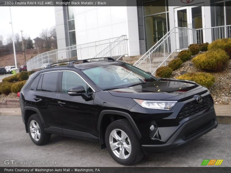 Midnight Black Metallic / Black 2020 Toyota RAV4 XLE AWD