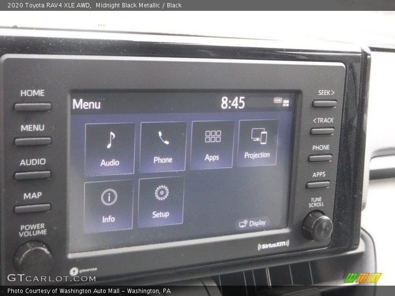 Midnight Black Metallic / Black 2020 Toyota RAV4 XLE AWD
