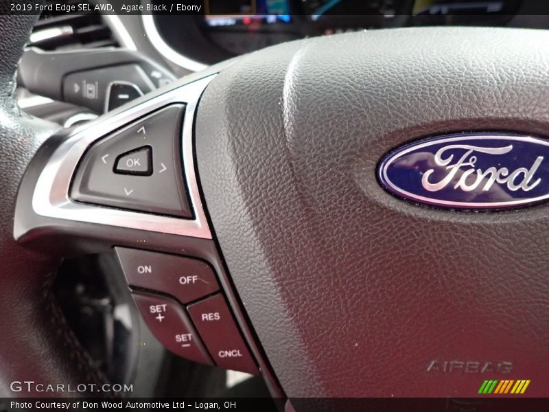 Agate Black / Ebony 2019 Ford Edge SEL AWD