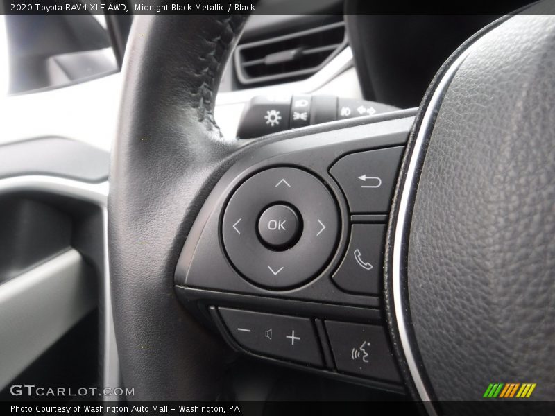 Midnight Black Metallic / Black 2020 Toyota RAV4 XLE AWD