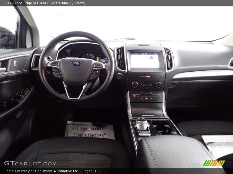 Agate Black / Ebony 2019 Ford Edge SEL AWD