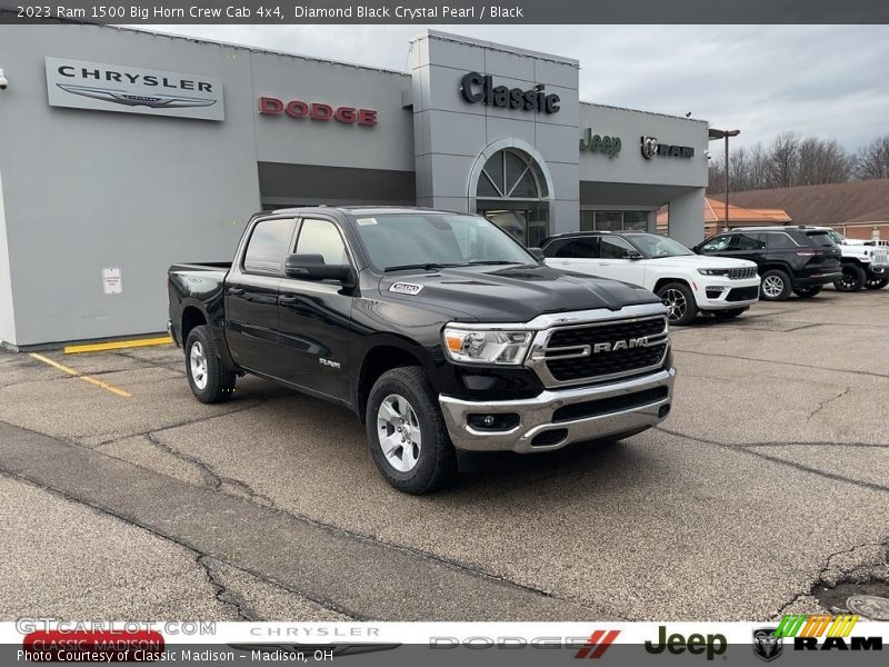 Diamond Black Crystal Pearl / Black 2023 Ram 1500 Big Horn Crew Cab 4x4