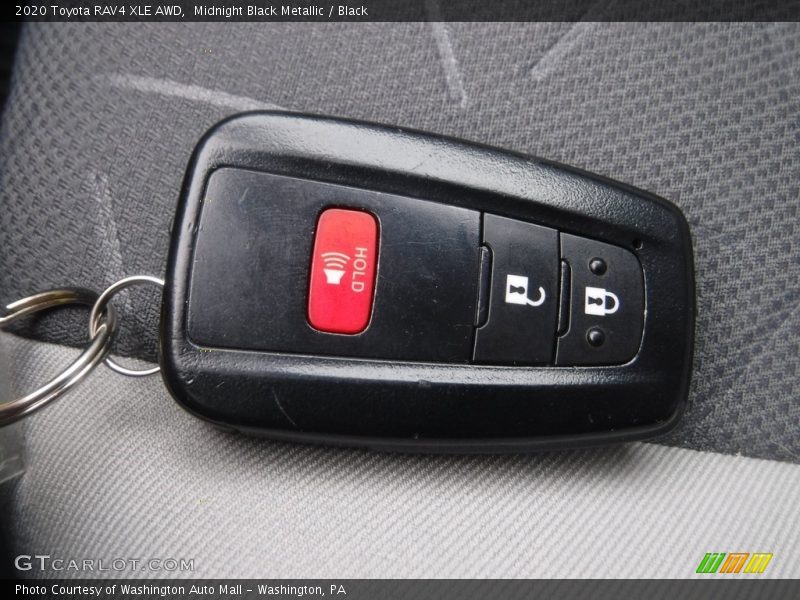 Midnight Black Metallic / Black 2020 Toyota RAV4 XLE AWD