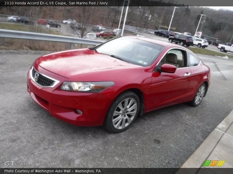 San Marino Red / Ivory 2010 Honda Accord EX-L V6 Coupe