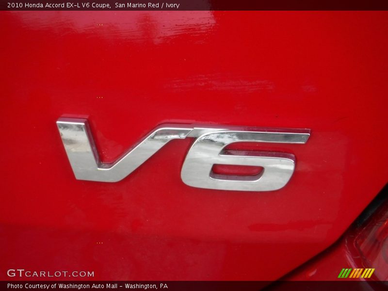 San Marino Red / Ivory 2010 Honda Accord EX-L V6 Coupe