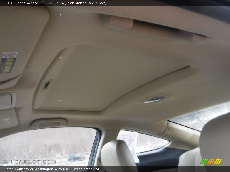 San Marino Red / Ivory 2010 Honda Accord EX-L V6 Coupe