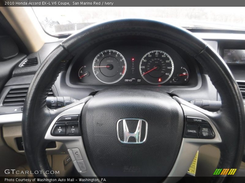 San Marino Red / Ivory 2010 Honda Accord EX-L V6 Coupe