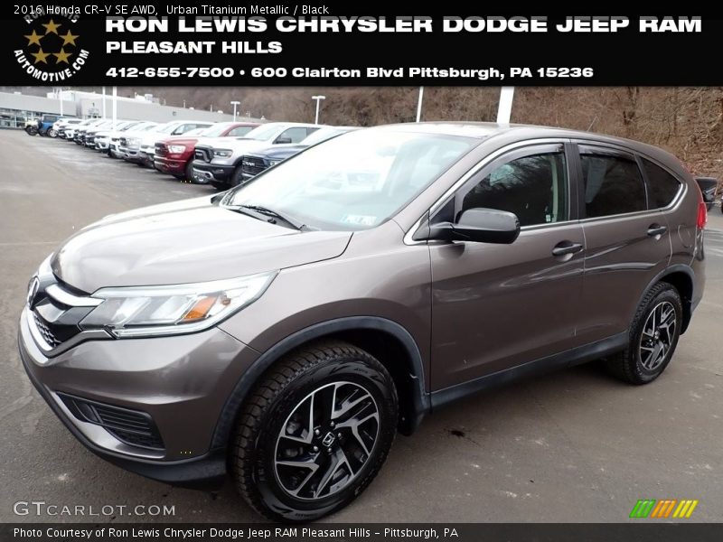 Urban Titanium Metallic / Black 2016 Honda CR-V SE AWD