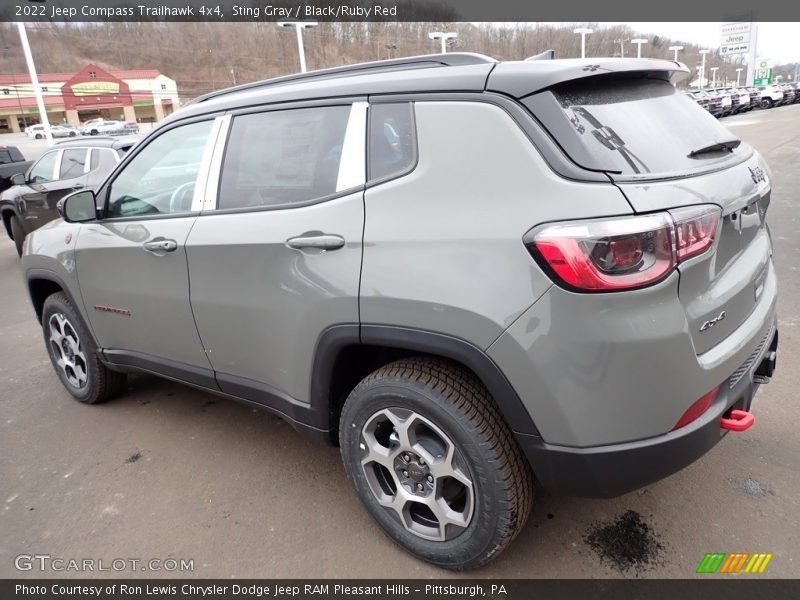 Sting Gray / Black/Ruby Red 2022 Jeep Compass Trailhawk 4x4