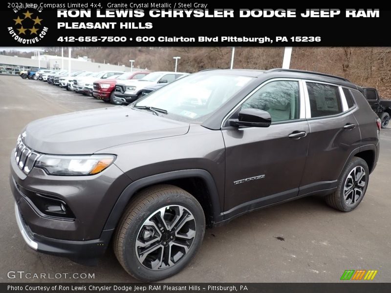 Granite Crystal Metallic / Steel Gray 2022 Jeep Compass Limited 4x4