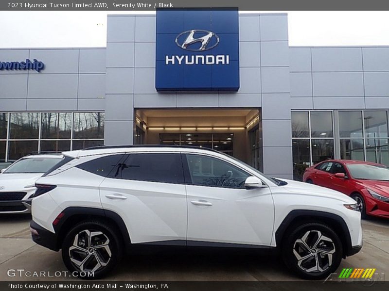 Serenity White / Black 2023 Hyundai Tucson Limited AWD