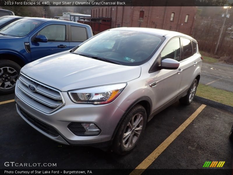 Ingot Silver / Chromite Gray/Charcoal Black 2019 Ford Escape SE 4WD