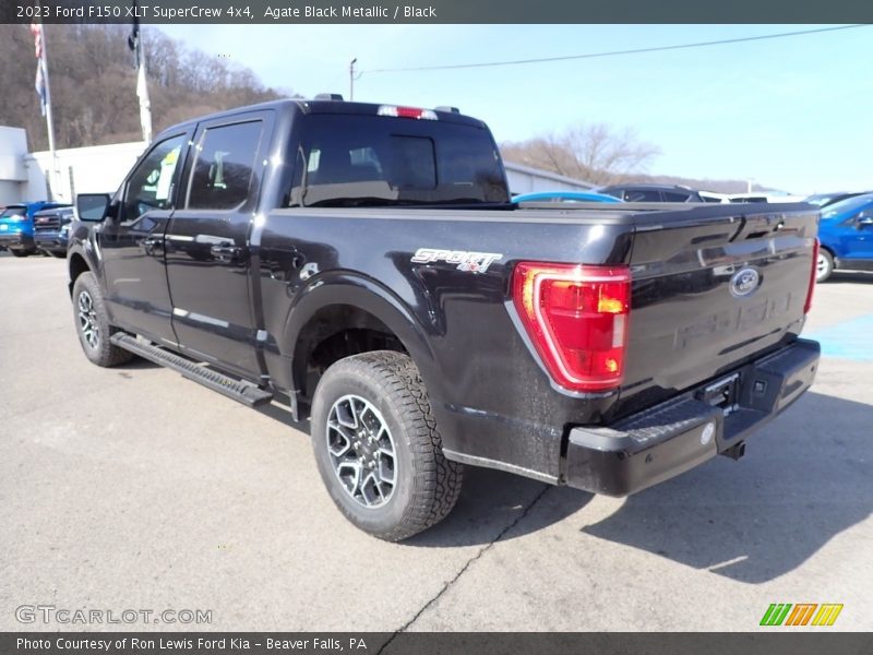 Agate Black Metallic / Black 2023 Ford F150 XLT SuperCrew 4x4