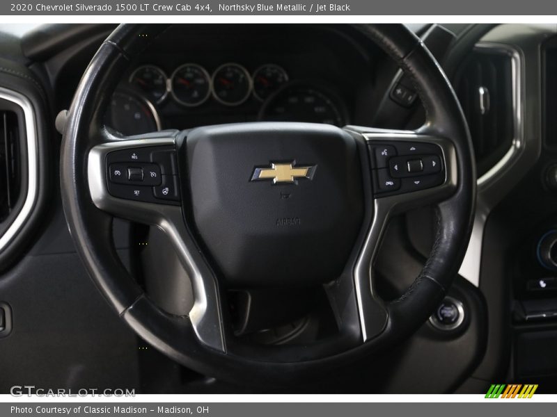 Northsky Blue Metallic / Jet Black 2020 Chevrolet Silverado 1500 LT Crew Cab 4x4