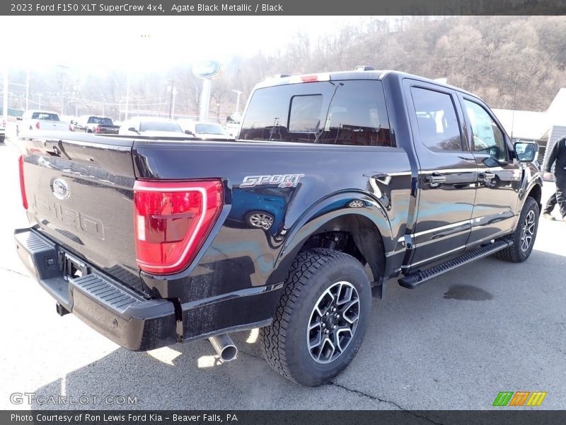Agate Black Metallic / Black 2023 Ford F150 XLT SuperCrew 4x4