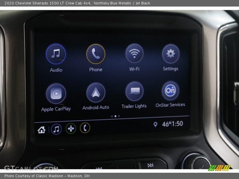 Northsky Blue Metallic / Jet Black 2020 Chevrolet Silverado 1500 LT Crew Cab 4x4