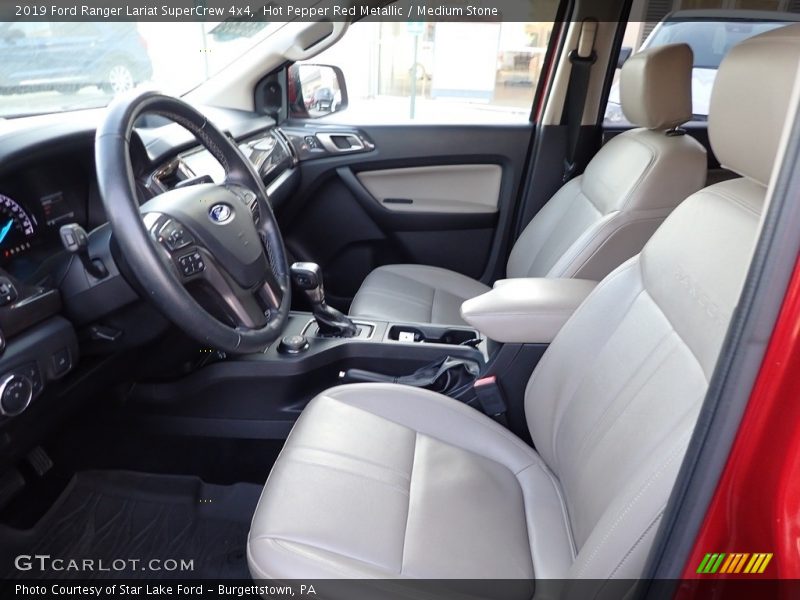 Hot Pepper Red Metallic / Medium Stone 2019 Ford Ranger Lariat SuperCrew 4x4