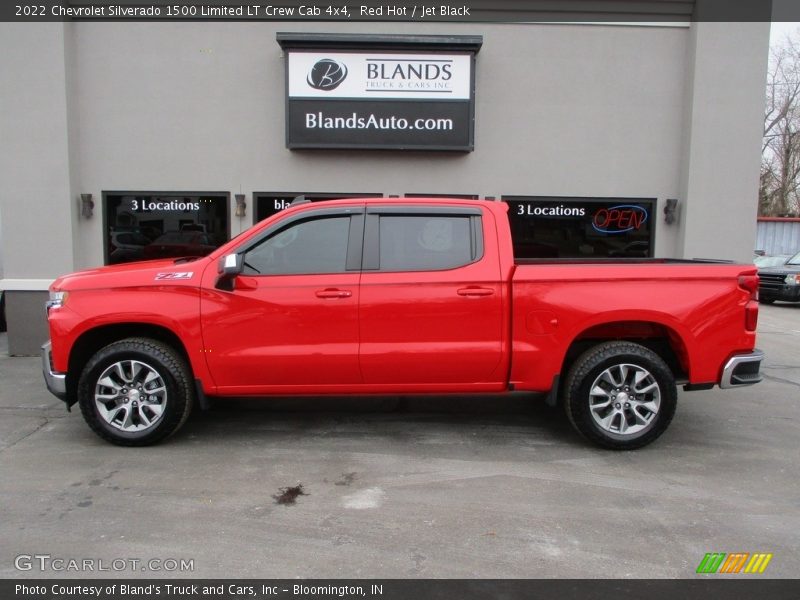 Red Hot / Jet Black 2022 Chevrolet Silverado 1500 Limited LT Crew Cab 4x4