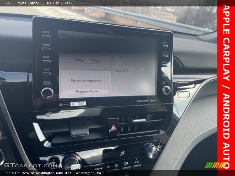 Ice Cap / Black 2023 Toyota Camry SE