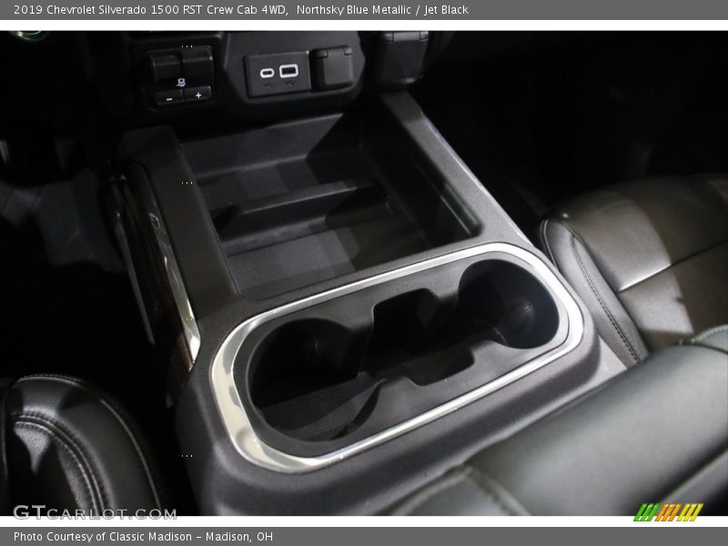 Northsky Blue Metallic / Jet Black 2019 Chevrolet Silverado 1500 RST Crew Cab 4WD