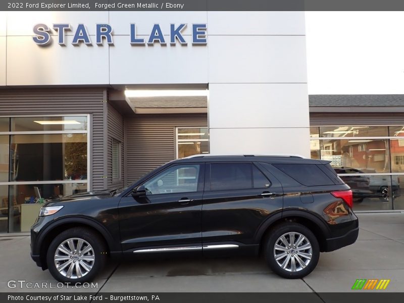 Forged Green Metallic / Ebony 2022 Ford Explorer Limited