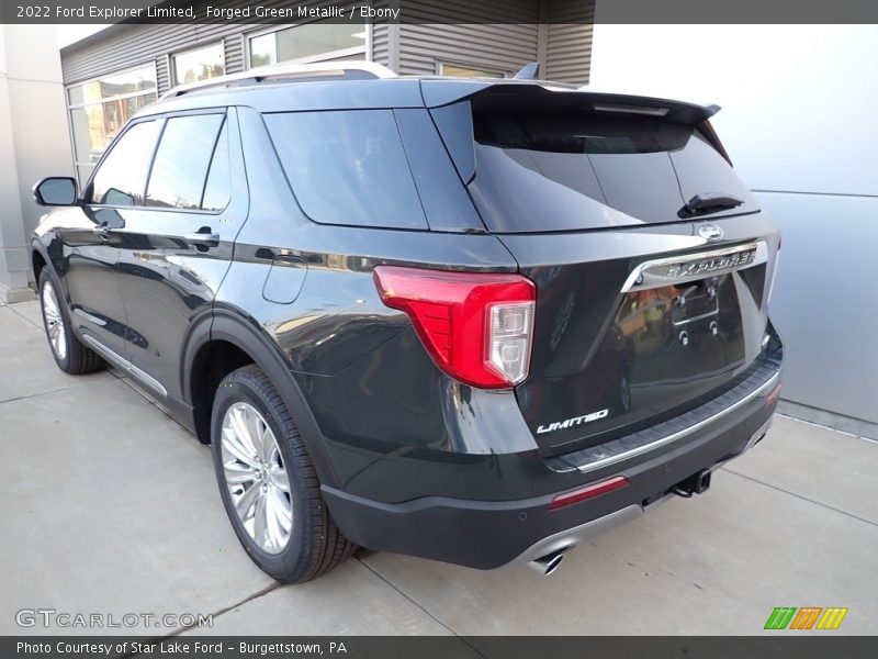 Forged Green Metallic / Ebony 2022 Ford Explorer Limited
