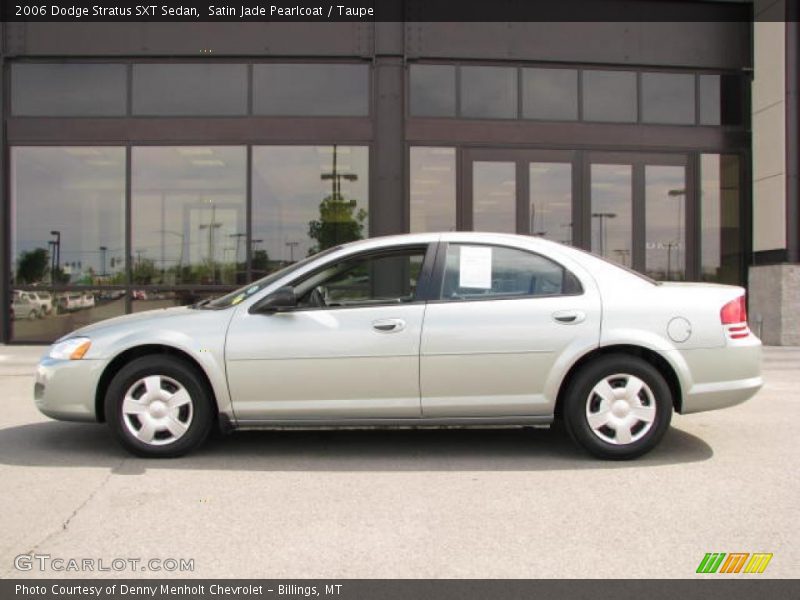 Satin Jade Pearlcoat / Taupe 2006 Dodge Stratus SXT Sedan