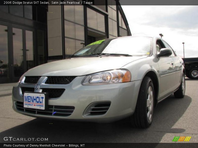 Satin Jade Pearlcoat / Taupe 2006 Dodge Stratus SXT Sedan