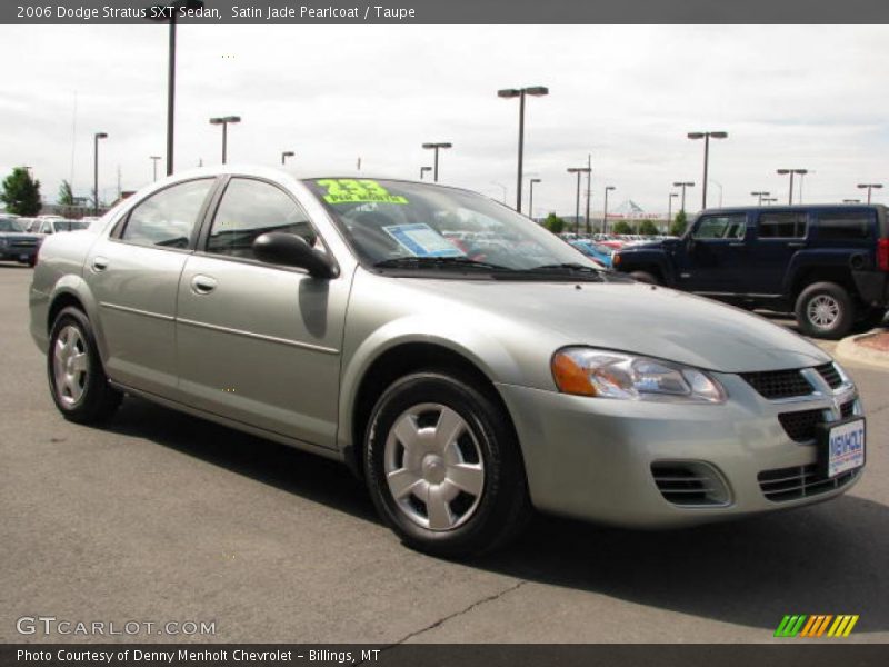 Satin Jade Pearlcoat / Taupe 2006 Dodge Stratus SXT Sedan
