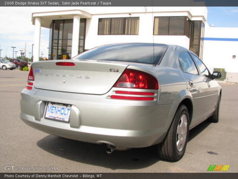 Satin Jade Pearlcoat / Taupe 2006 Dodge Stratus SXT Sedan