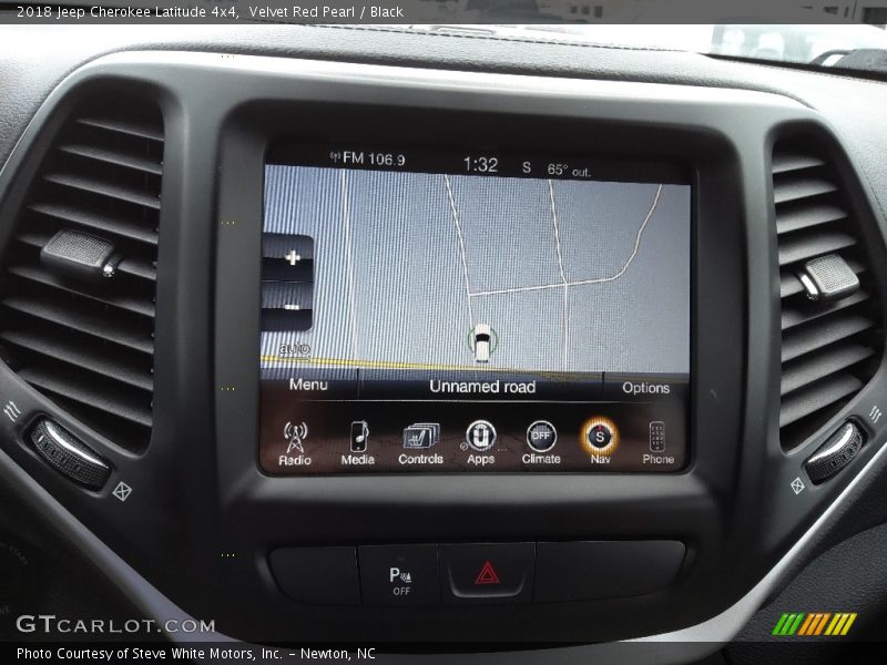 Velvet Red Pearl / Black 2018 Jeep Cherokee Latitude 4x4