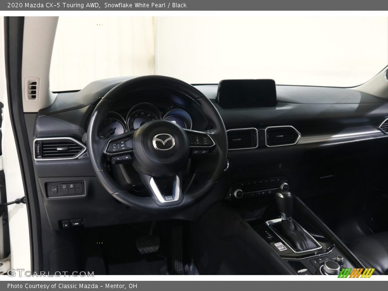 Snowflake White Pearl / Black 2020 Mazda CX-5 Touring AWD