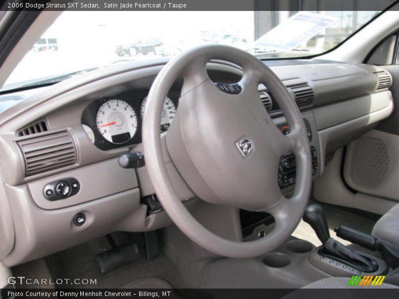 Satin Jade Pearlcoat / Taupe 2006 Dodge Stratus SXT Sedan