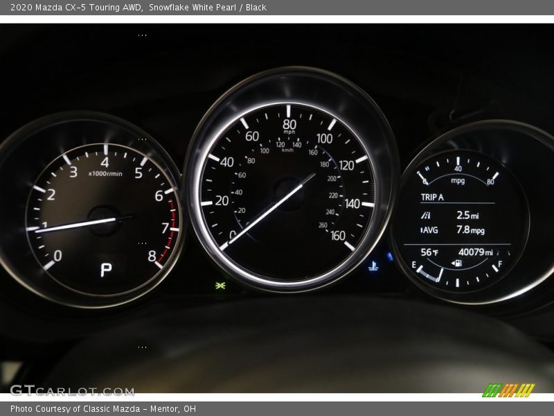 Snowflake White Pearl / Black 2020 Mazda CX-5 Touring AWD