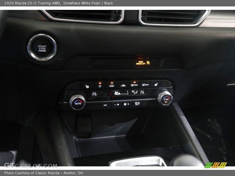 Snowflake White Pearl / Black 2020 Mazda CX-5 Touring AWD