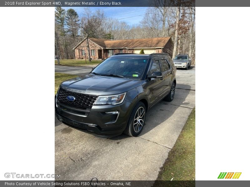 Magnetic Metallic / Ebony Black 2018 Ford Explorer Sport 4WD